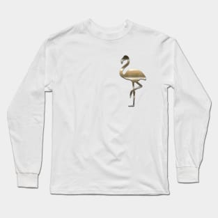 Funny Chic  Gold Flamingo Copper Long Sleeve T-Shirt